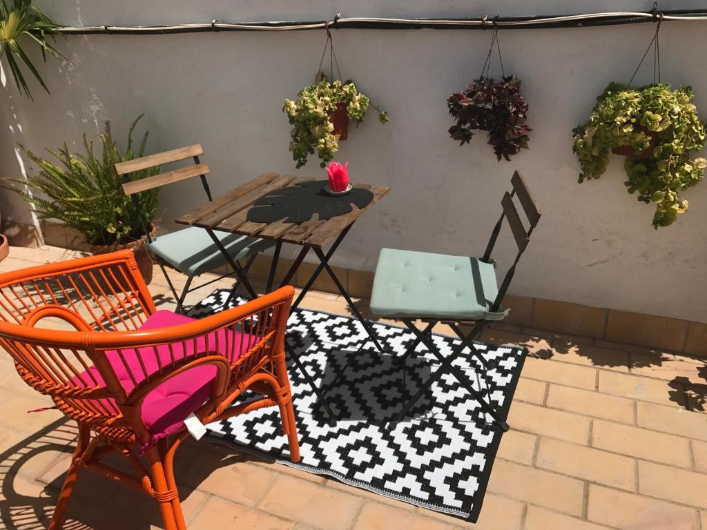 Patio nebo venkovní prostory v ubytování Ático Falla