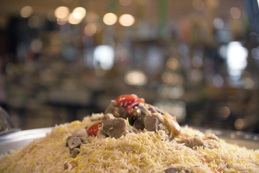 a close up of a plate of food with nuts at Saja Al Madinah in Al Madinah