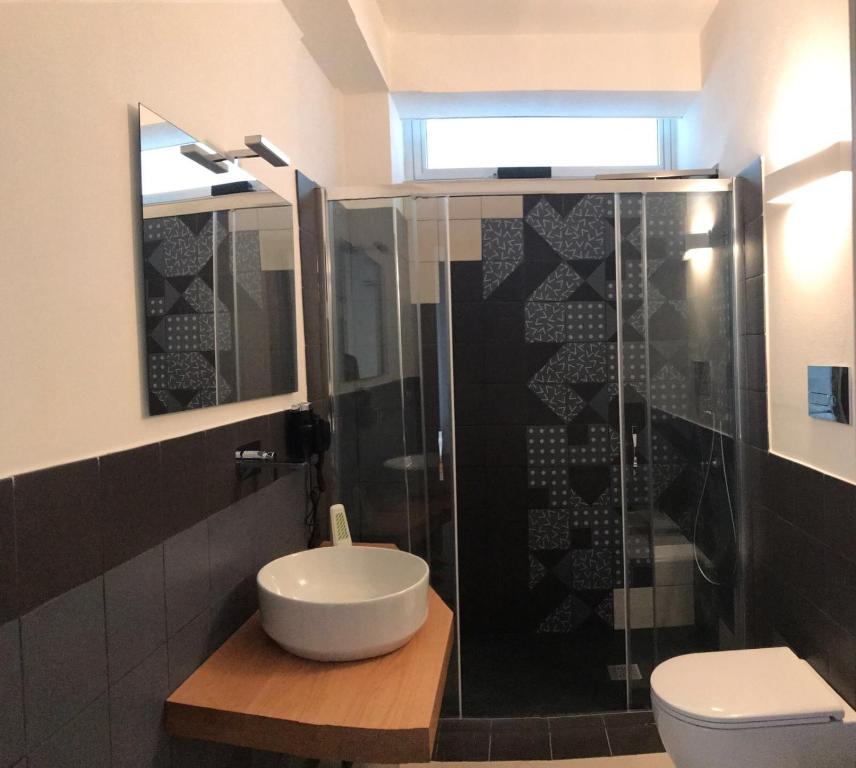 Koupelna v ubytování Corte Sveva B&B Affittacamere