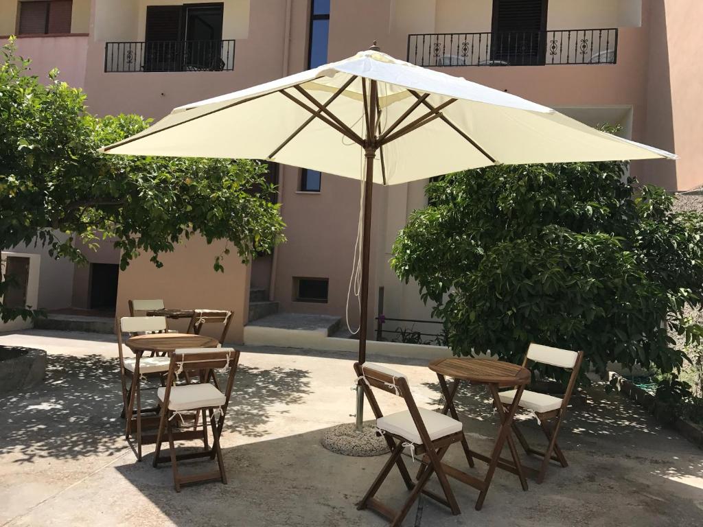 Patio nebo venkovní prostory v ubytování Safran