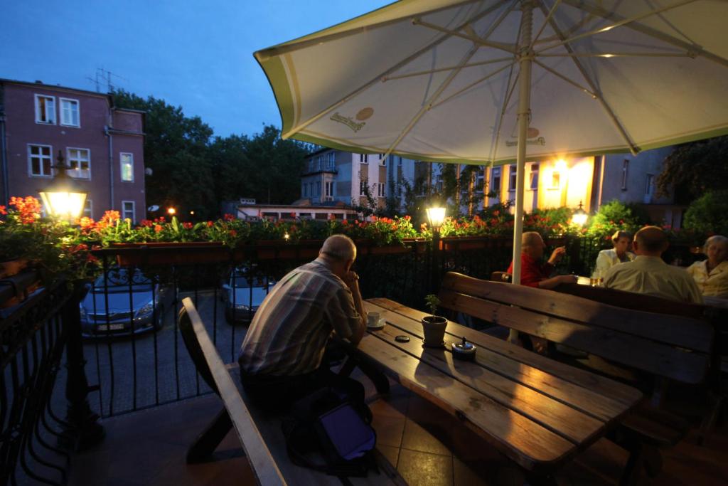 Patio nebo venkovní prostory v ubytování Hotel Atena
