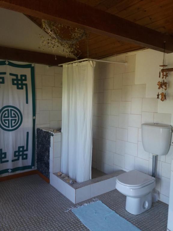 Koupelna v ubytování Casa Farrobo