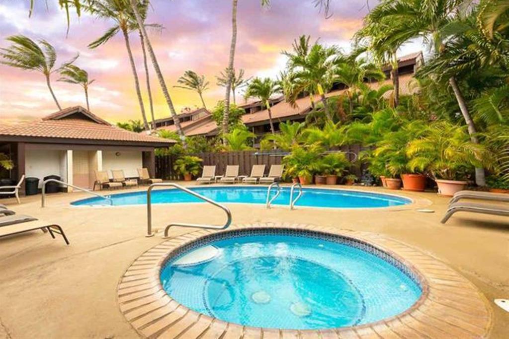 Bazén v ubytování Maui Tranquility nebo v jeho okolí