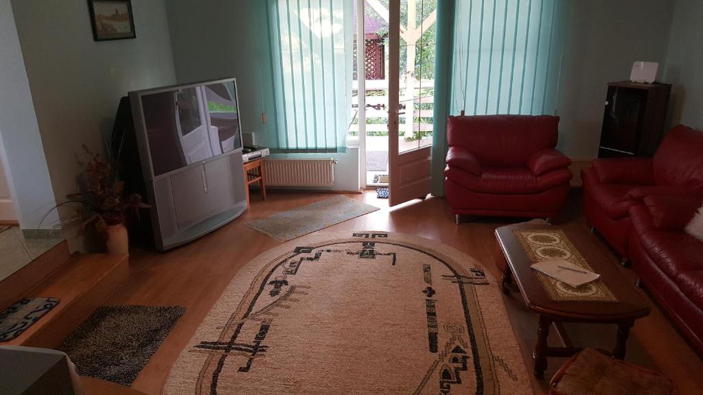 TV a/nebo společenská místnost v ubytování Casa Cristina
