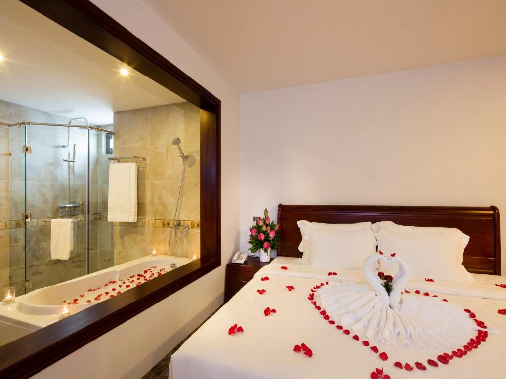 Phòng Deluxe Giường Đôi Với Ban Công và Tầm Nhìn Ra Biển