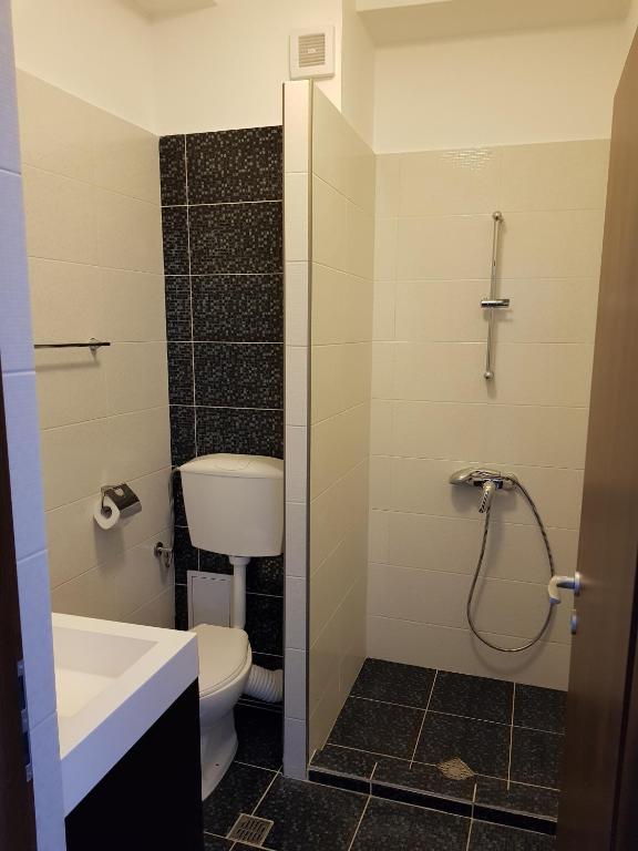 Koupelna v ubytování Hotel Cristian