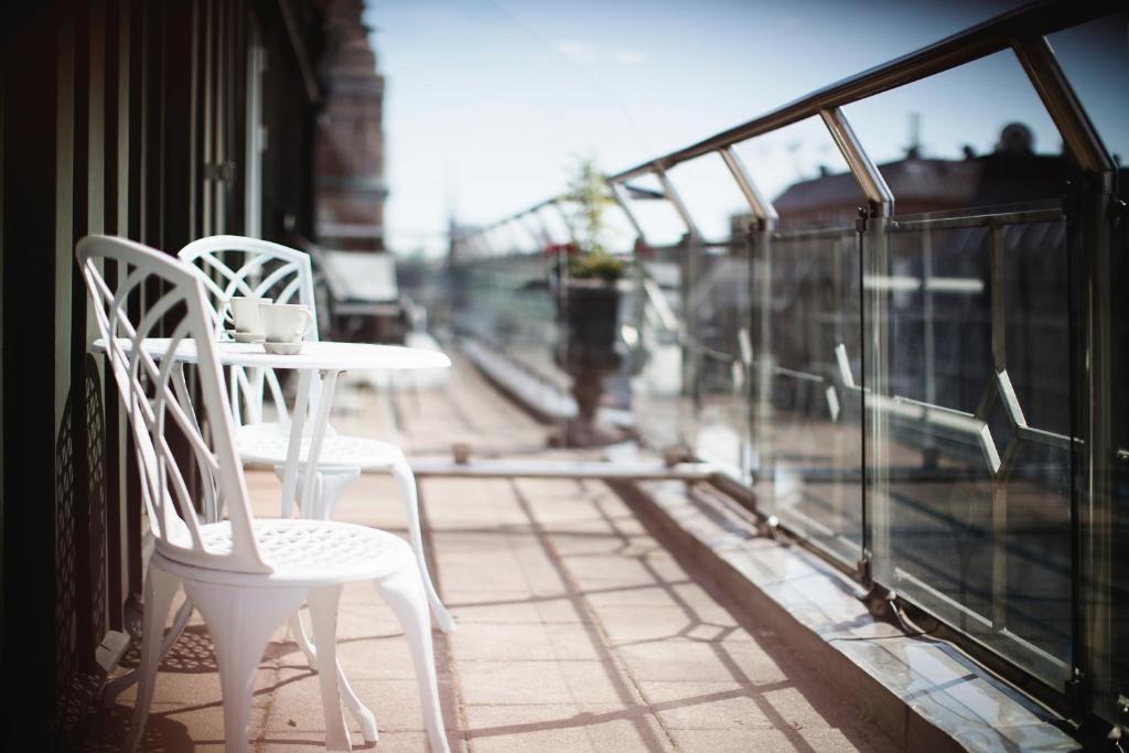 Balkón nebo terasa v ubytování Freys Hotel