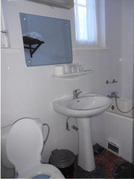Koupelna v ubytování Hotel Tantzi