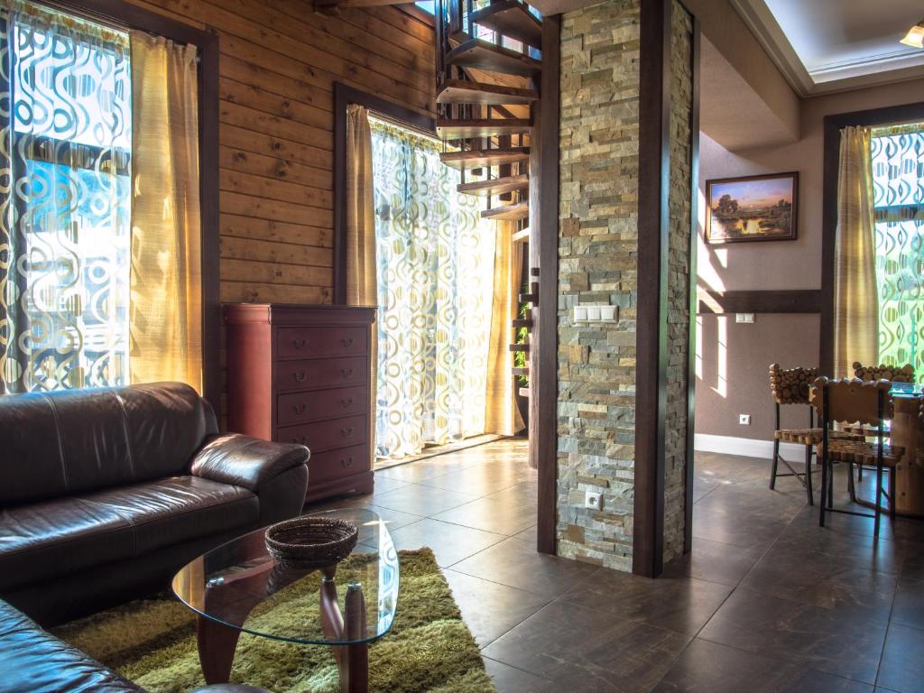 Posezení v ubytování Spring Chalet