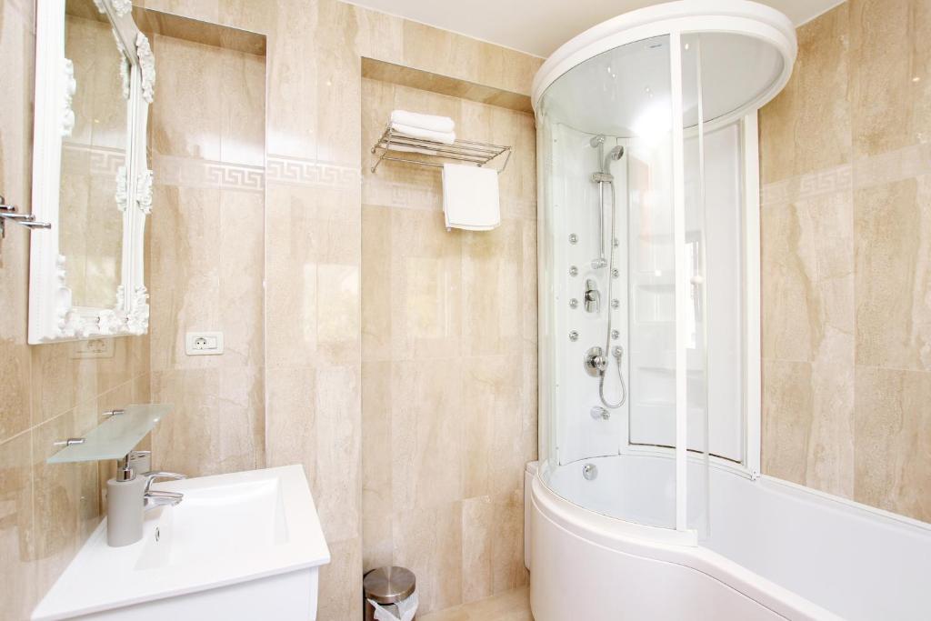 Kúpeľňa v ubytovaní Villa Kampanel