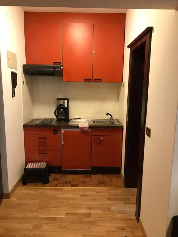 Kuchyň nebo kuchyňský kout v ubytování Residence Gerold