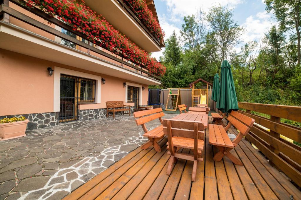 Balkón nebo terasa v ubytování Holiday home Skalka