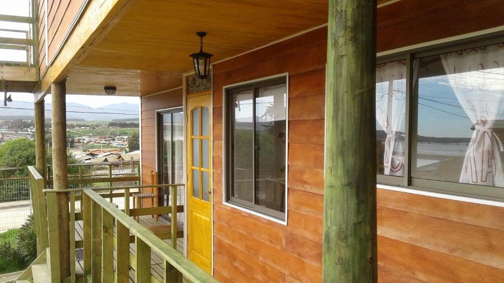 Balkón nebo terasa v ubytování Cabanas Viento Sur. Los Vilos