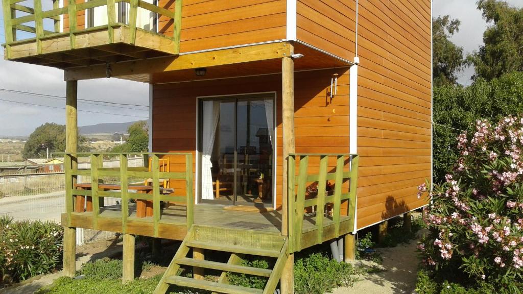 Zahrada ubytování Cabanas Viento Sur. Los Vilos