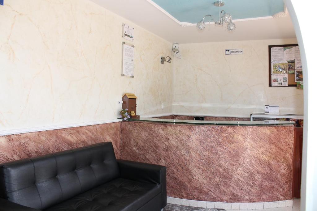 Koupelna v ubytování Hotel Vigua