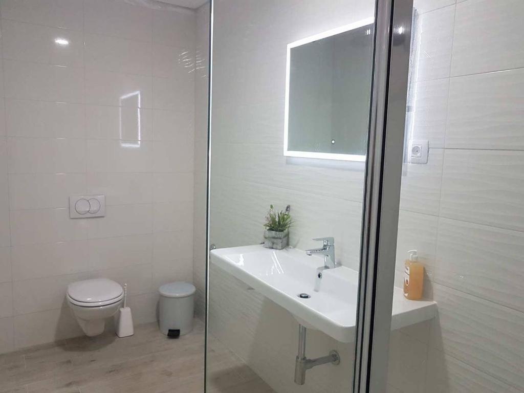 Koupelna v ubytování Rooms Lanterna