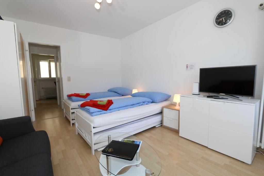 TV a/nebo společenská místnost v ubytování Apartment Bünda