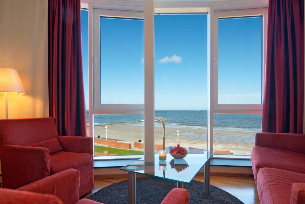 Ein allgemeiner Meerblick oder ein Meerblick von des Hotels aus
