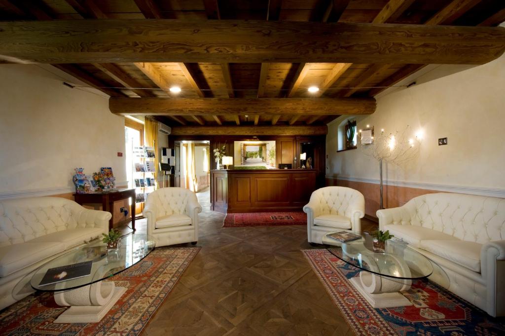 Posezení v ubytování Relais Corte Cavalli