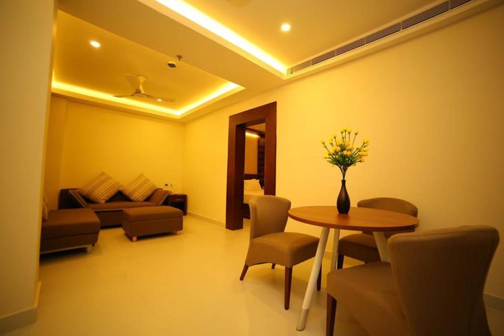 Posezení v ubytování Vavas Inn & Suites