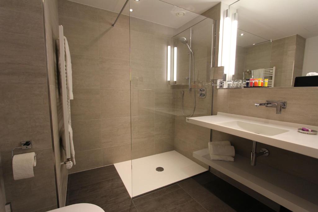 Koupelna v ubytování Hotel Wemperhardt
