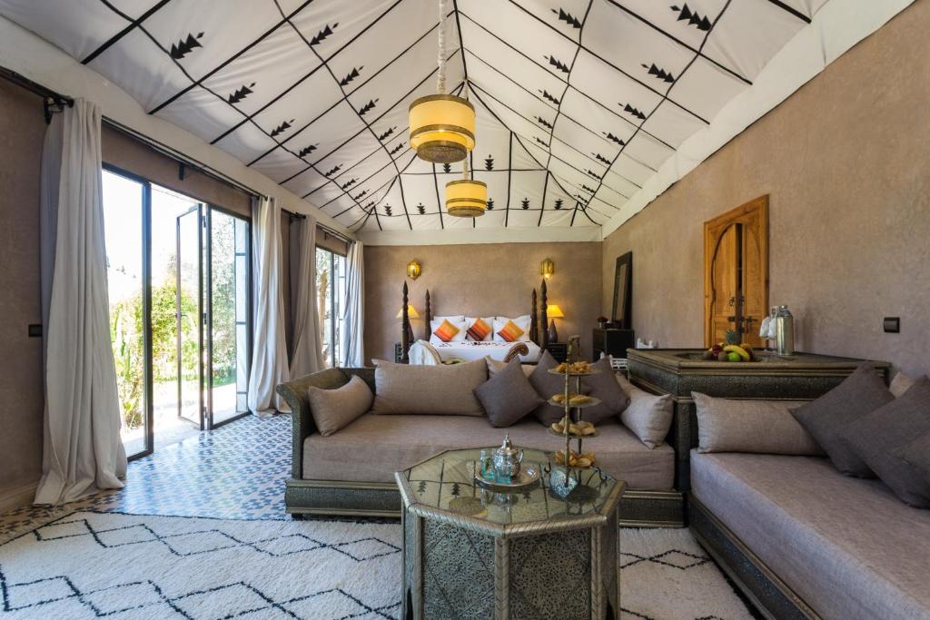 Posezení v ubytování Riad Jawad & Spa