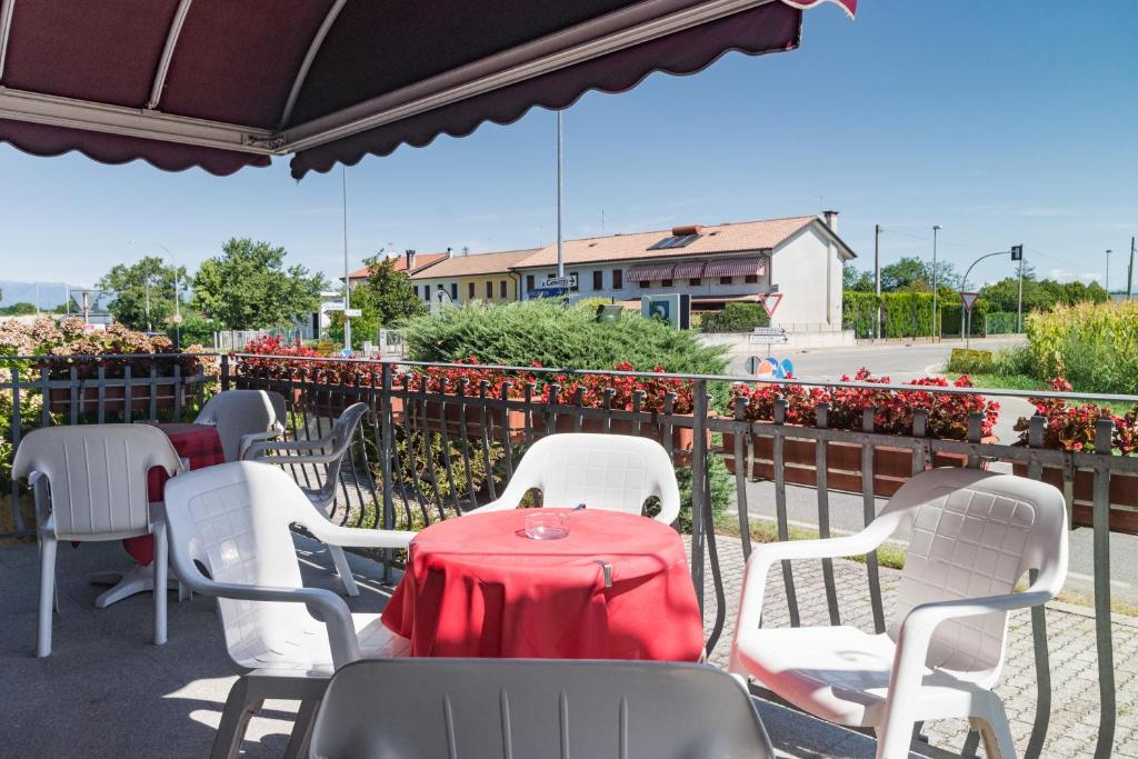 Balkón nebo terasa v ubytování Park Hotel Ristorante Ca' Bianca
