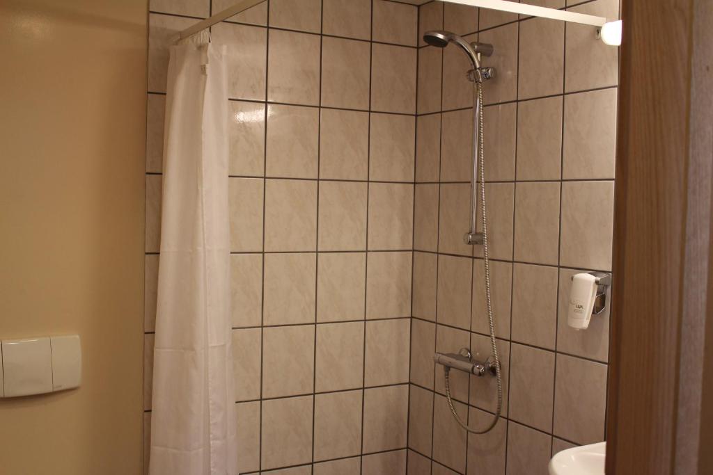Baðherbergi á North Star Hotel Olafsvik