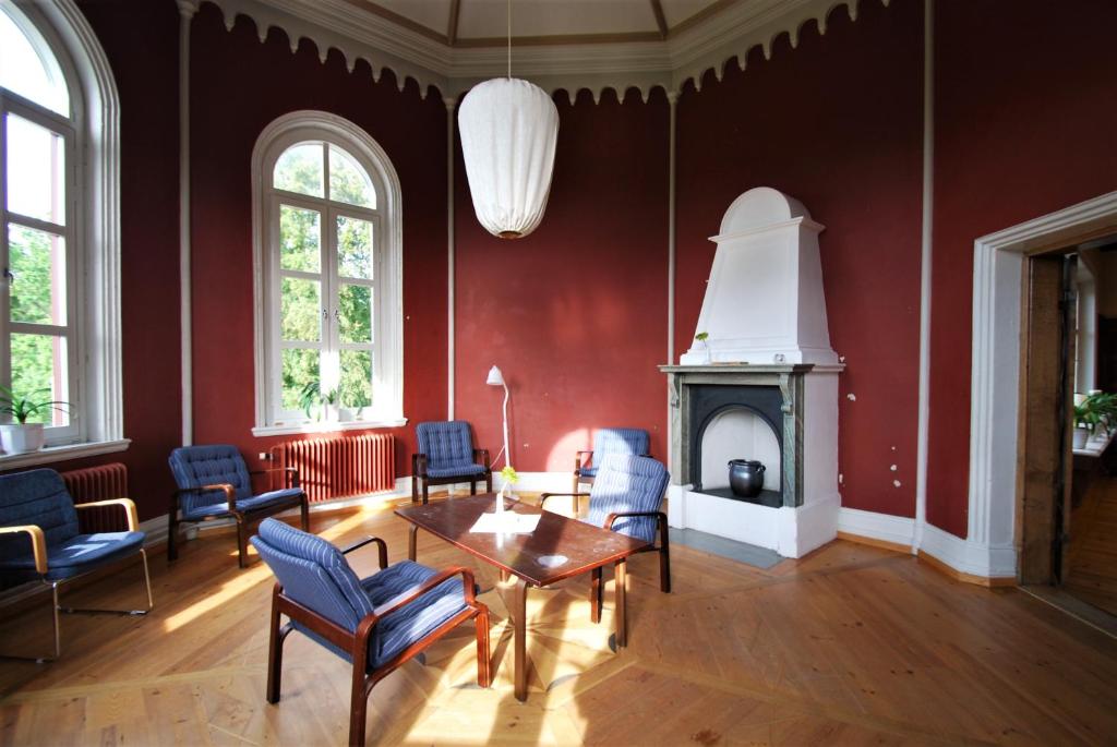 Posezení v ubytování Hellidens Slott