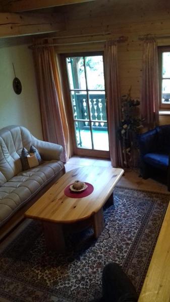 Posezení v ubytování Almwiese Apartment