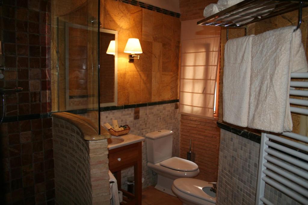 Koupelna v ubytování Hotel Casa Babel