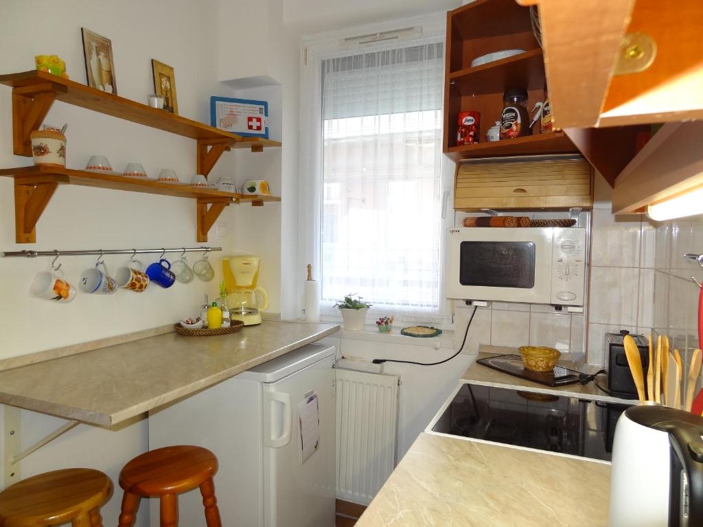 Kuchyňa alebo kuchynka v ubytovaní Dia Apartman