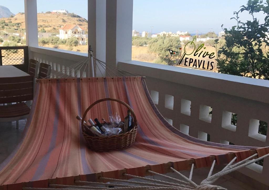 Balkón nebo terasa v ubytování Olive Epavlis