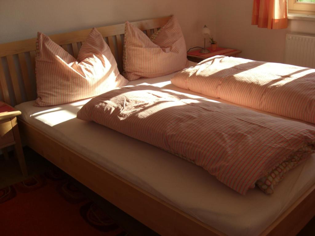 Posteľ alebo postele v izbe v ubytovaní Ferienwohnung Prader