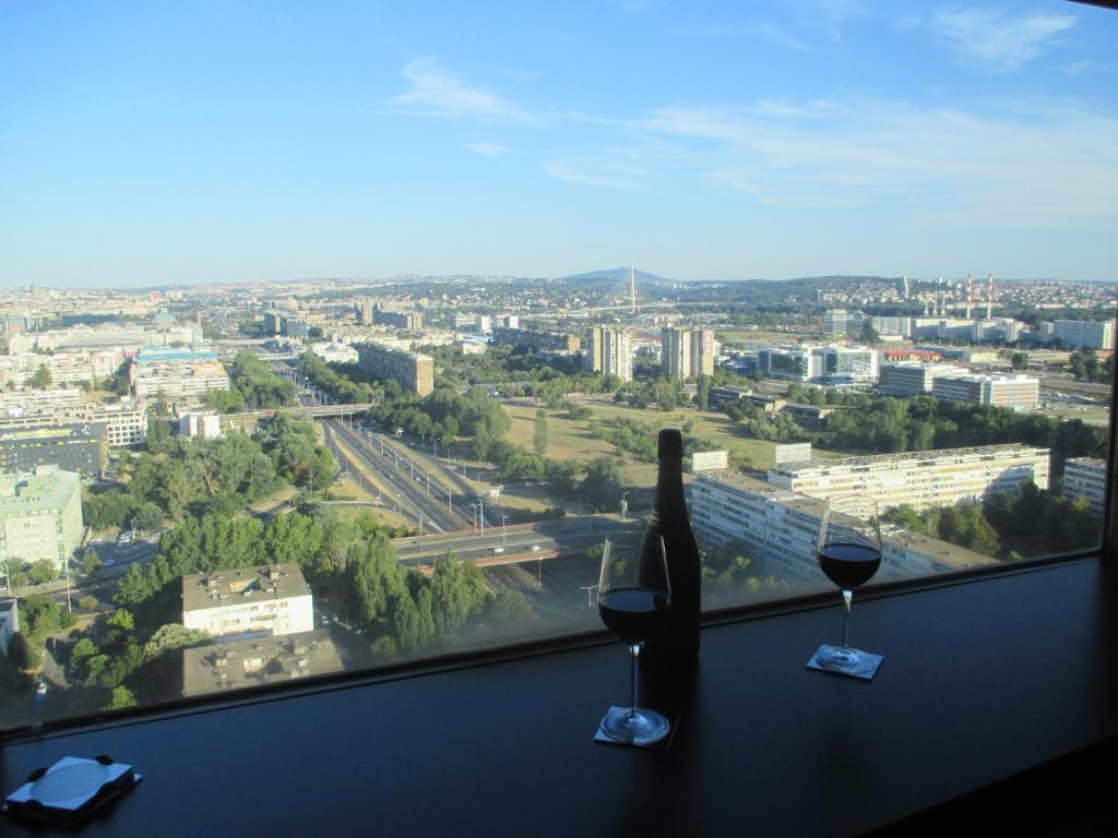 A general view of Belgrád or a view of the city taken from Az apartmant