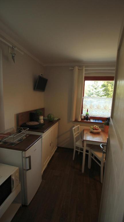 Kuchyňa alebo kuchynka v ubytovaní Apartamenty Na Wzgórzu