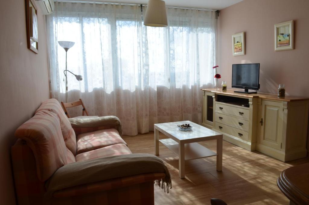 TV a/nebo společenská místnost v ubytování Apartamento Plaza Castañuelas