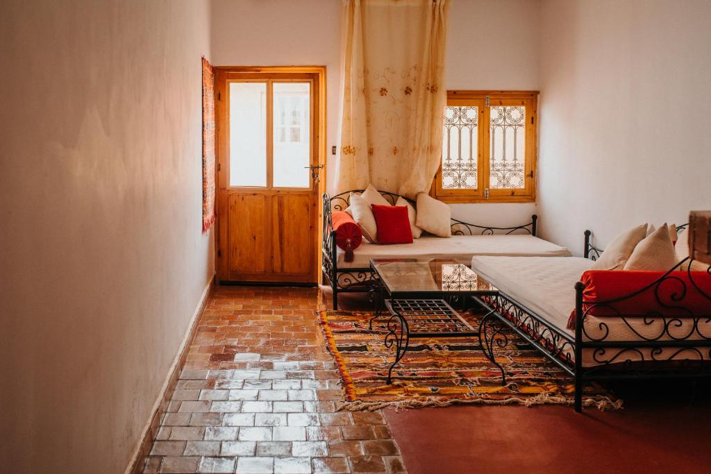 Zona d'estar a Kasbah Petit Nomade