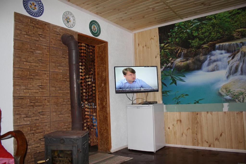 TV a/nebo společenská místnost v ubytování Садиба під Гострою