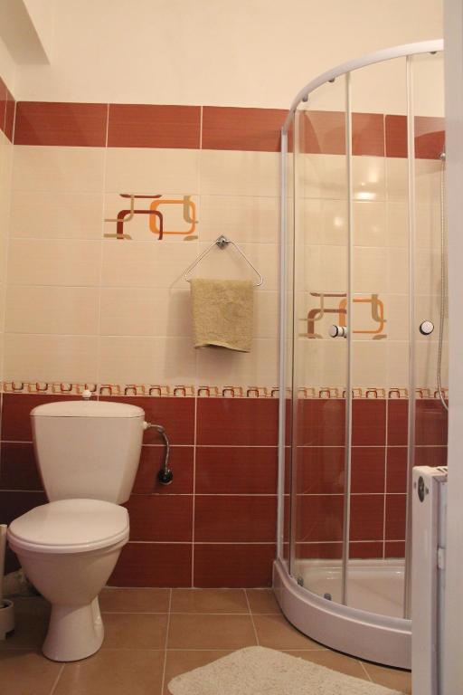 Koupelna v ubytování Hotel Rambousek