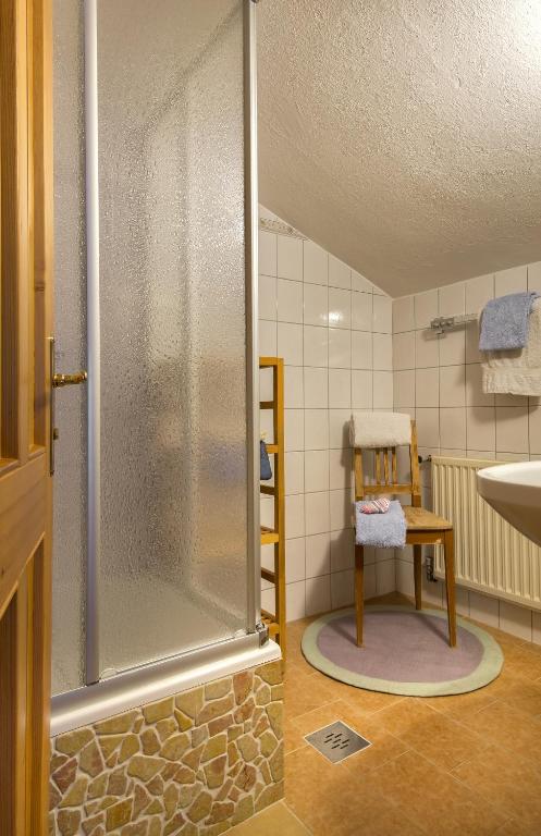 Koupelna v ubytování Gasperhof