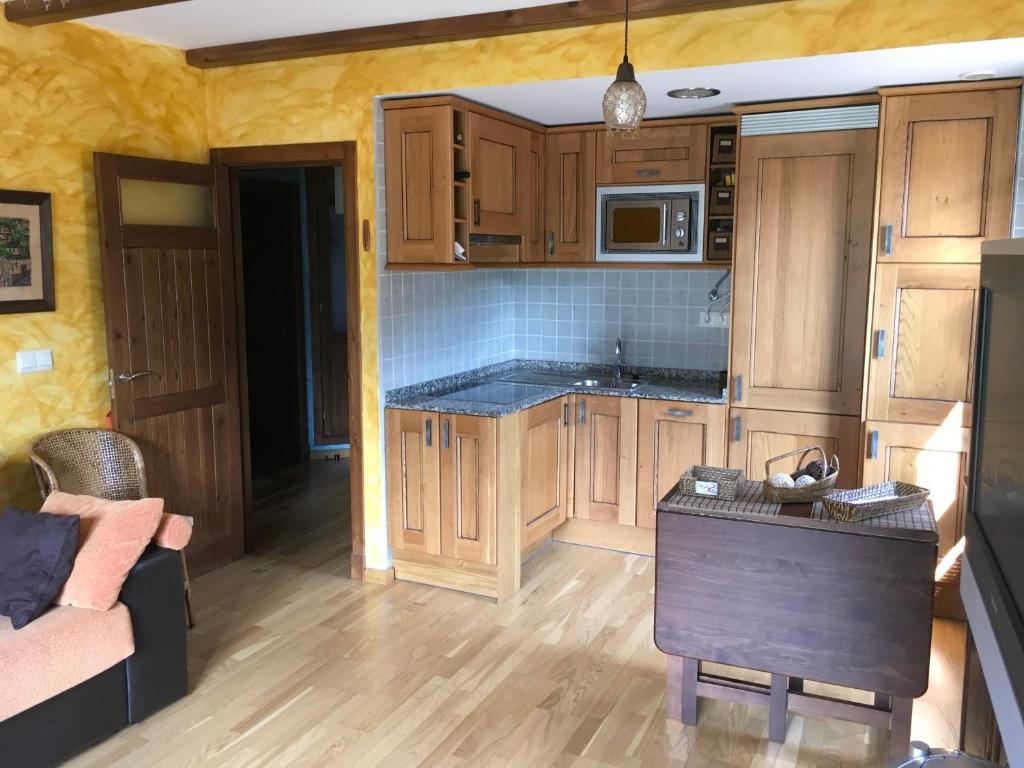 Kuchyň nebo kuchyňský kout v ubytování Mi rincón en Gavín