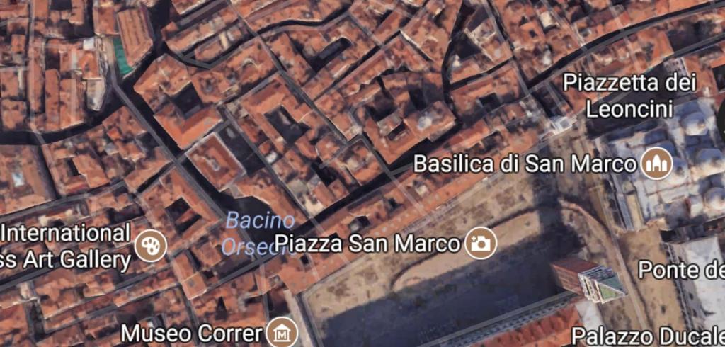 a map of the city of santa margiela at Venezia Residence in Venice