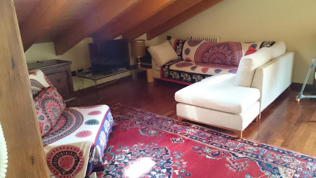 Posezení v ubytování Casa dei Mulini