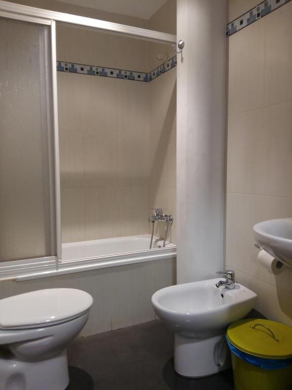 Koupelna v ubytování Hostal Las Eras