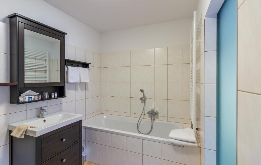Kúpeľňa v ubytovaní Gasthof Silberner Hirsch