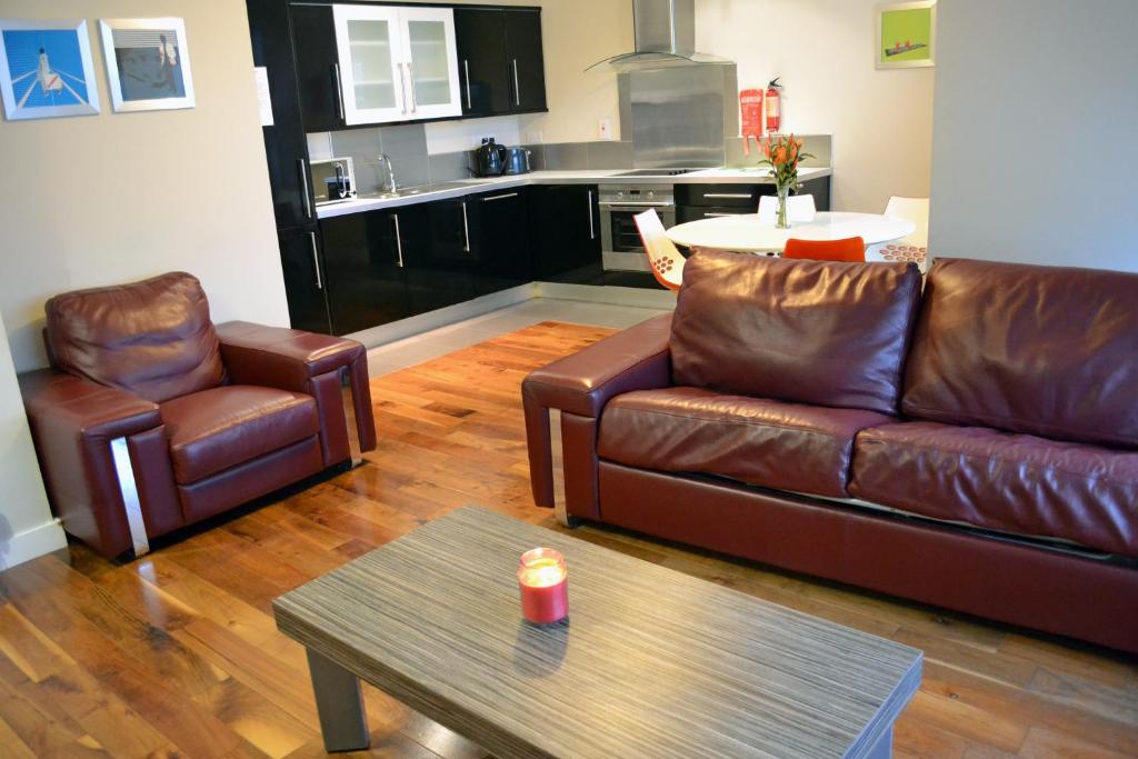 Posezení v ubytování Carrick Plaza Suites and Apartments