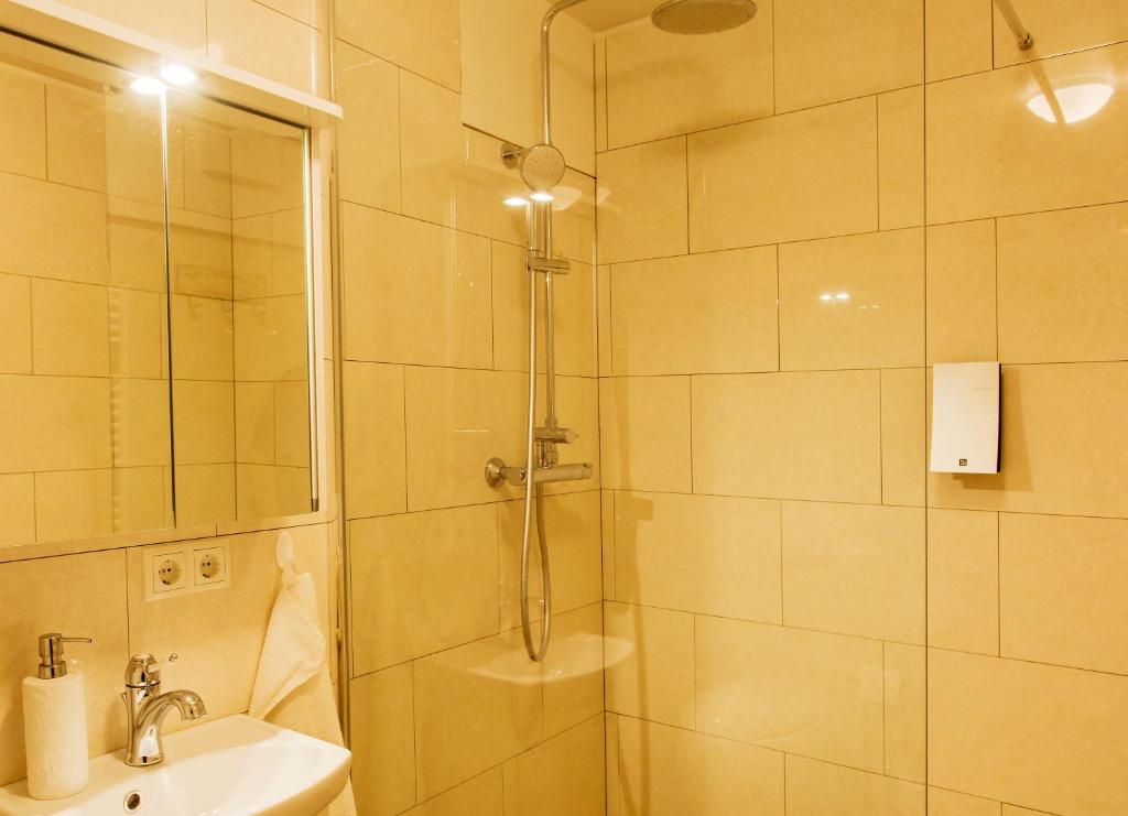 Koupelna v ubytování Guesthouse 77