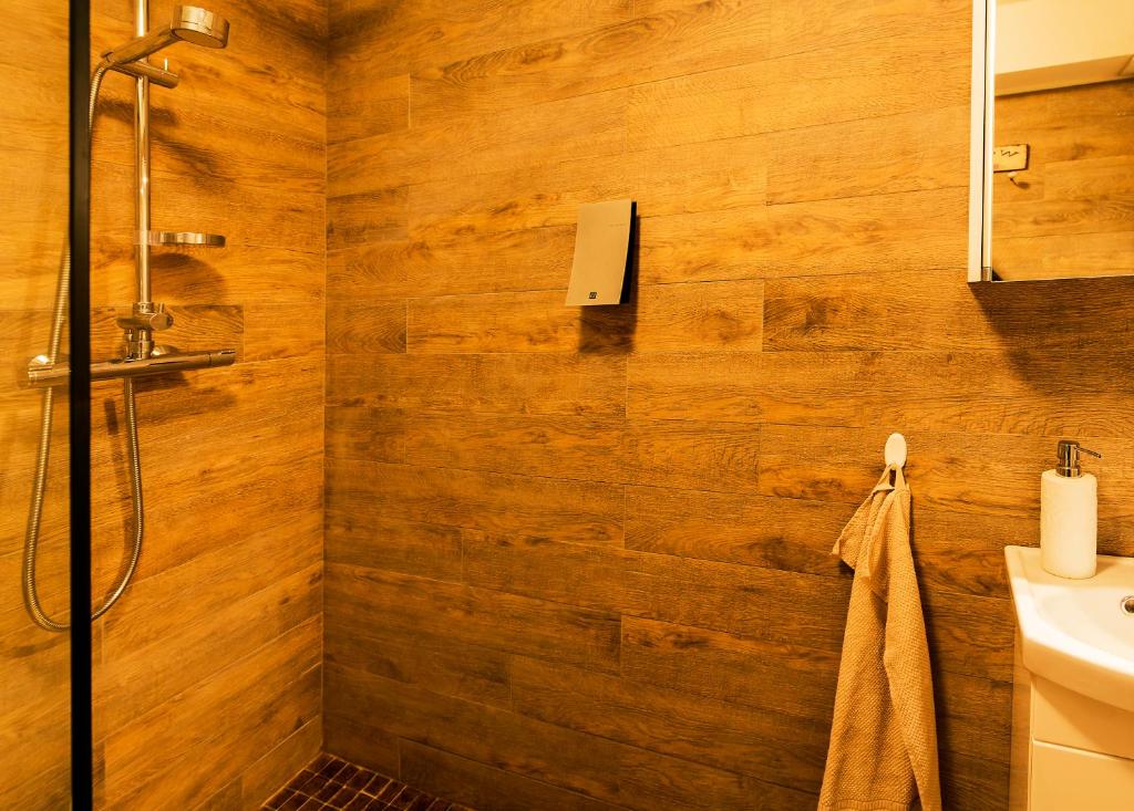 Koupelna v ubytování Guesthouse 77