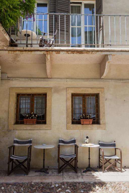 Balkón nebo terasa v ubytování Palazzo Fracastoro
